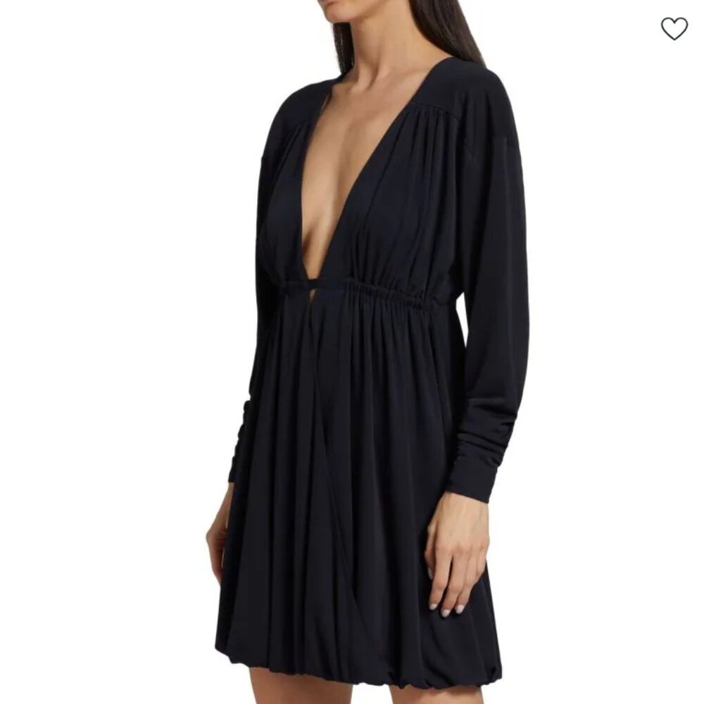 Cinq à Sept Destiny Plunge Mini Dress Navy NWT - Picture 3 of 9